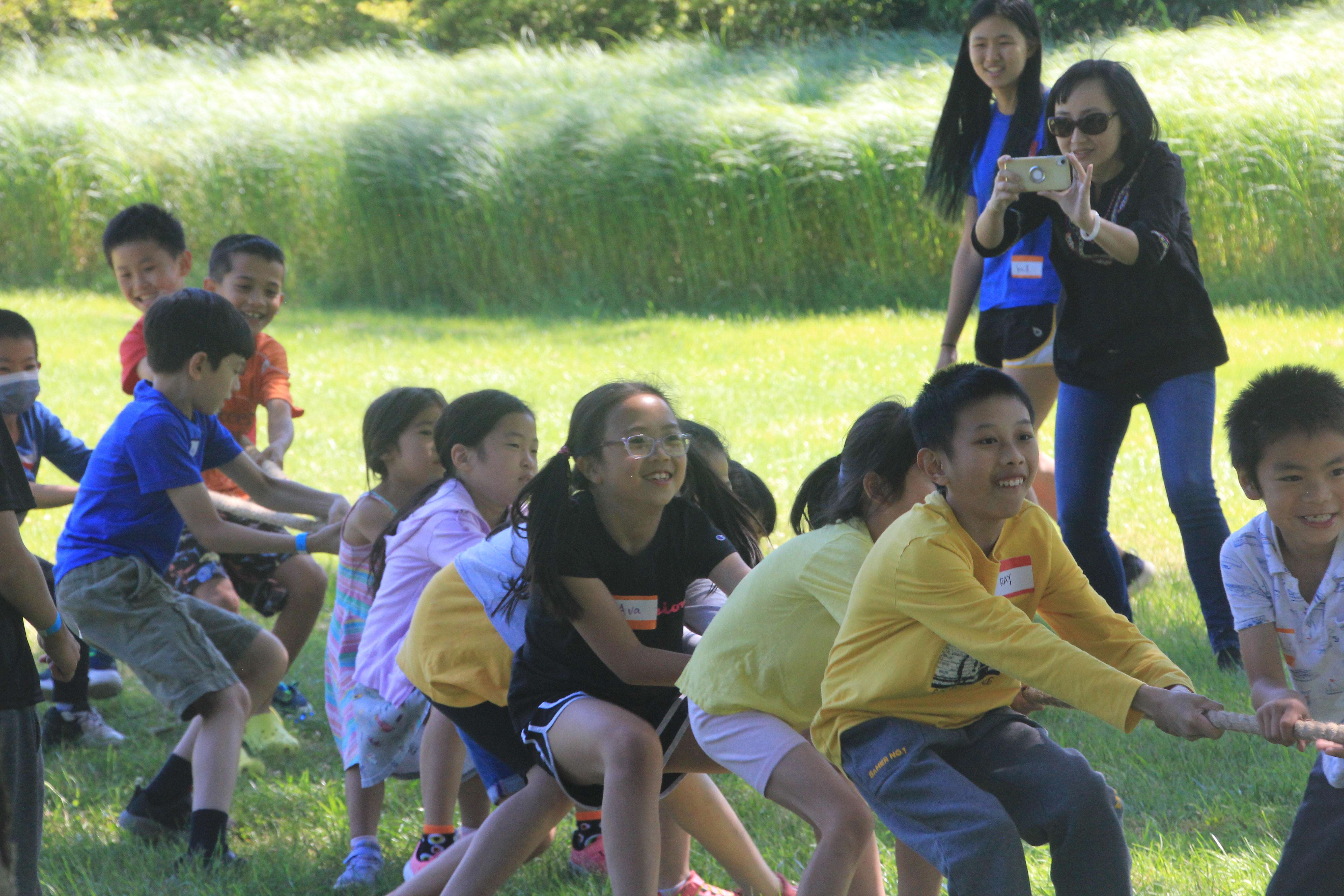 Children taking part in a PCA Youth Center field day